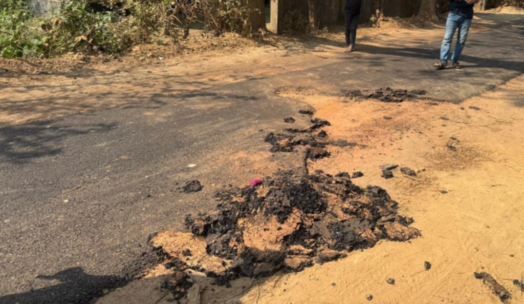হবিগঞ্জ বাহুবলে রাস্তার কাজে অনিয়ম