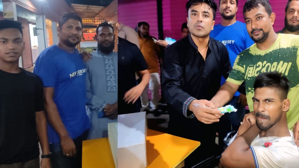 শ্রীমঙ্গলে সারোয়ার হোসেনের জন্মদিন উদযাপন